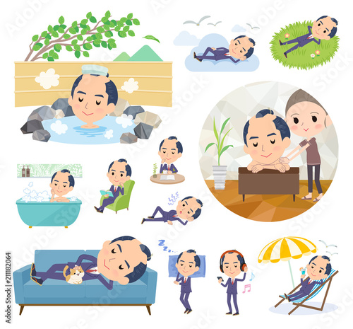 japanese samurai Businessman_relax