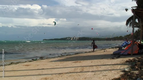 Paragliding In Beach Boracay, Philippines