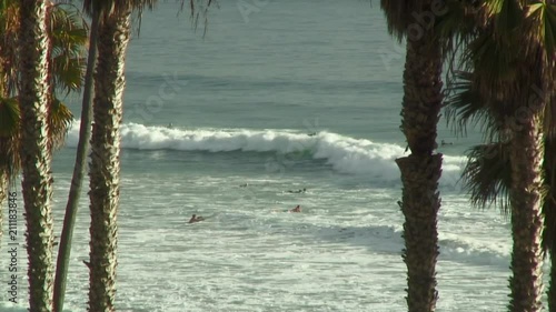 People Enjoying a Surf, San Clemente, CA, USA photo