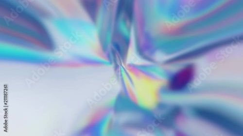 Defocused Psychedelic Holographic Abstract Background Loop