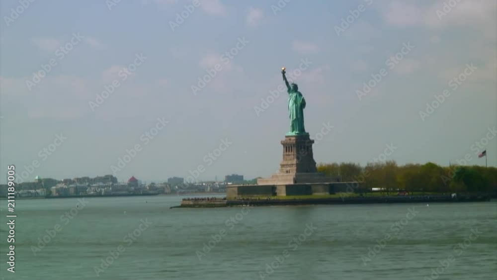 Statue of Liberty and Sail Boat Statue of Liberty and Sail Boat