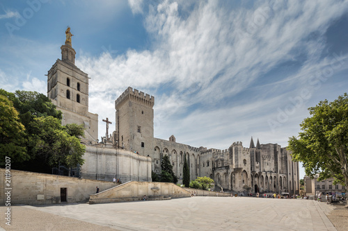 Foto The Palais des Papes (Papal palace) in Avignon, Provence, France