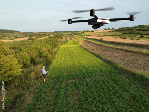 aerial soil scanning with drone