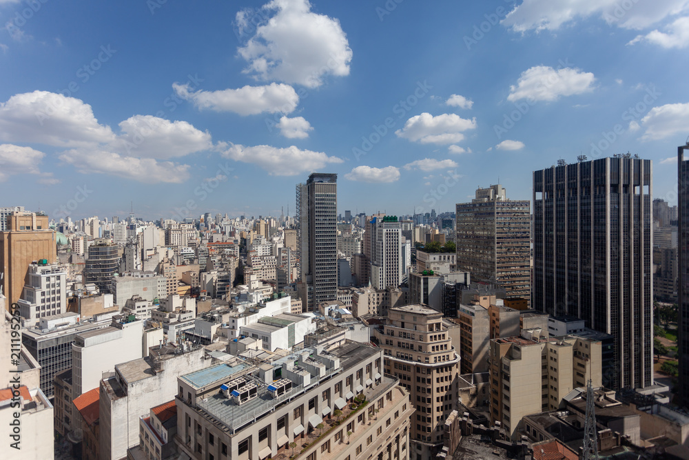 Obraz premium Urban view from a high vantage point