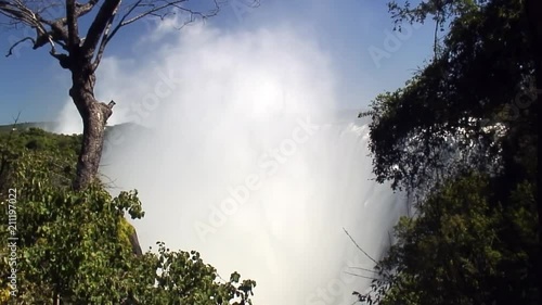 Wide: Massive Victoria Falls and Mist, Zambia photo