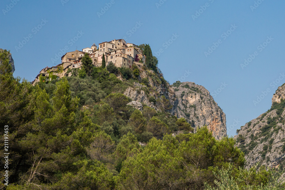 Peillon, a small village in the Alpes-Maritimes department in southeastern France Peillon, a small village in the Alpes-Maritimes department in southeastern France