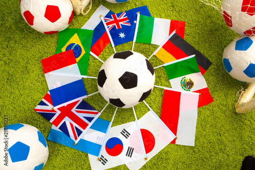 Football concept. Soccer ba...