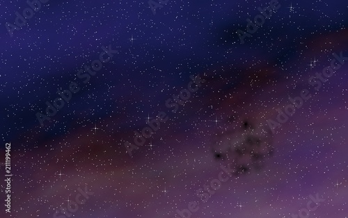 Fototapeta Naklejka Na Ścianę i Meble -  Colorful and beautiful space background. Outer space. Starry outer space texture. 3D illustration