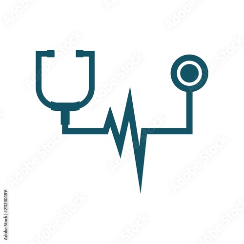 stethoscope logo. medical icon. health symbol. vector eps 08.