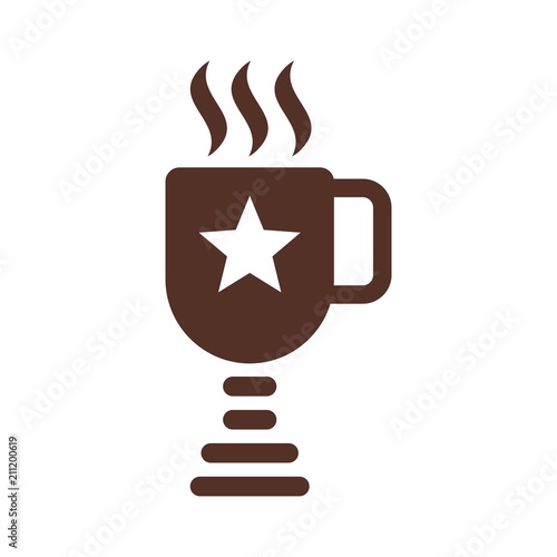 trophy logo. winner icon. champion symbol. vector eps 08