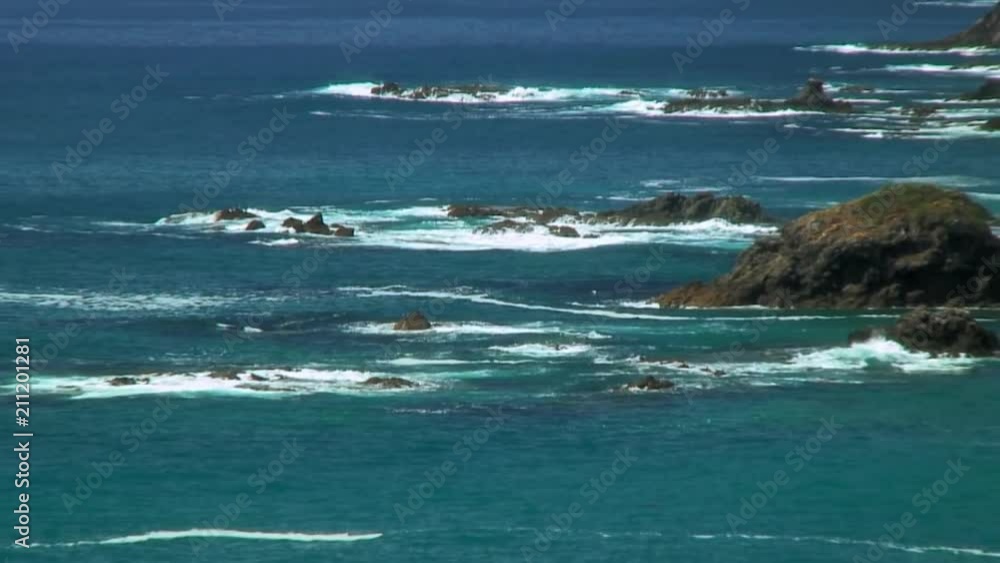 Zoom-out of a Bluffy Coastline of Mimiwhangata Zoom-out of a Bluffy Coastline of Mimiwhangata