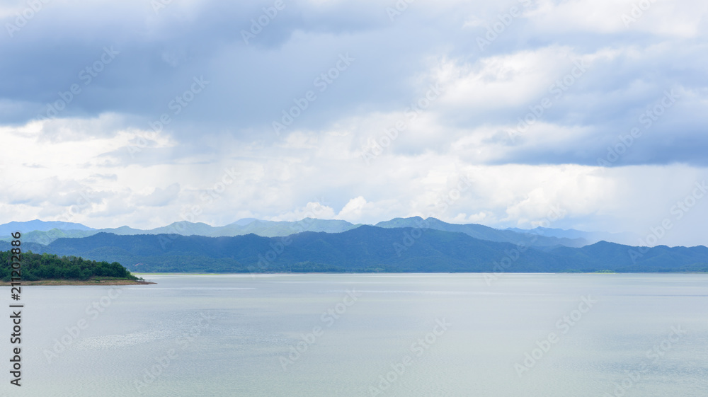 Landscape at Kaeng Krachan Dam, Kaeng Krachan National Park Thailand