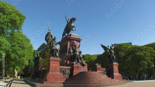 Statue, Plaza San Martin, Buenos Aires photo