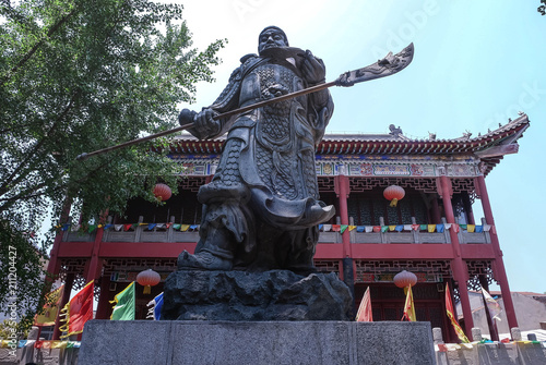 Statues of Guan Yu In The Guan yu temple, Hubei China.