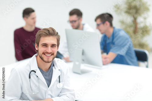 doctor looking at camera and smiling