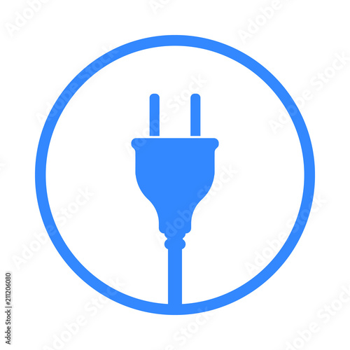 European Electric Plug icon, symbol. Europe standart
