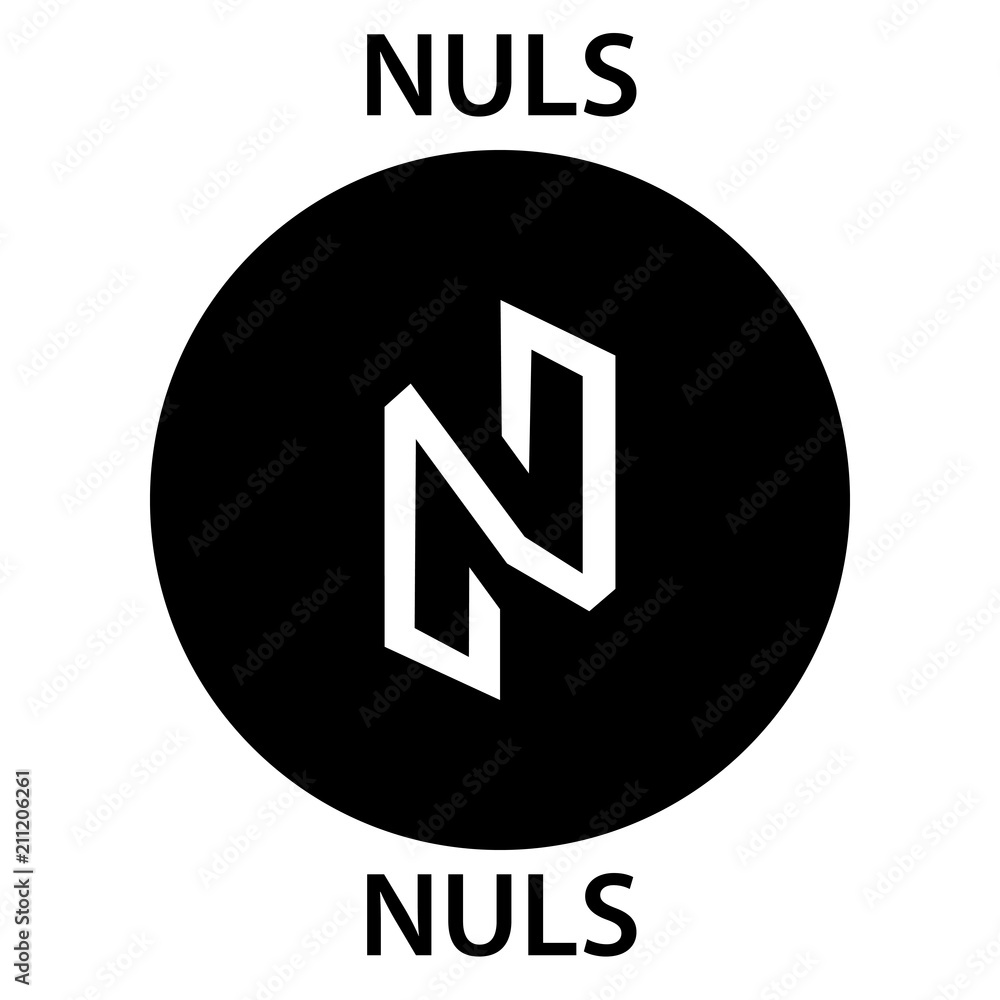 Nuls Coin cryptocurrency blockchain icon. Virtual electronic, internet money or cryptocoin symbol, logo Nuls Coin cryptocurrency blockchain icon. Virtual electronic, internet money or cryptocoin symbol, logo