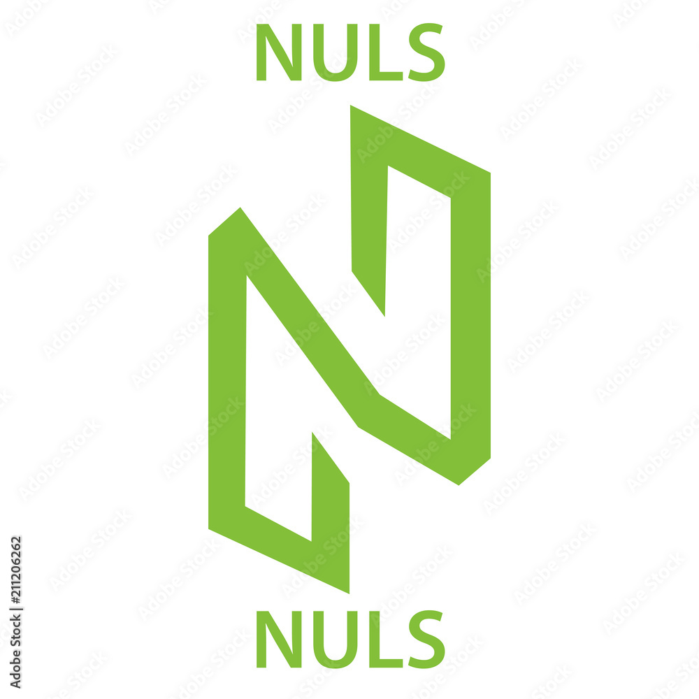 Nuls Coin cryptocurrency blockchain icon. Virtual electronic, internet money or cryptocoin symbol, logo Nuls Coin cryptocurrency blockchain icon. Virtual electronic, internet money or cryptocoin symbol, logo