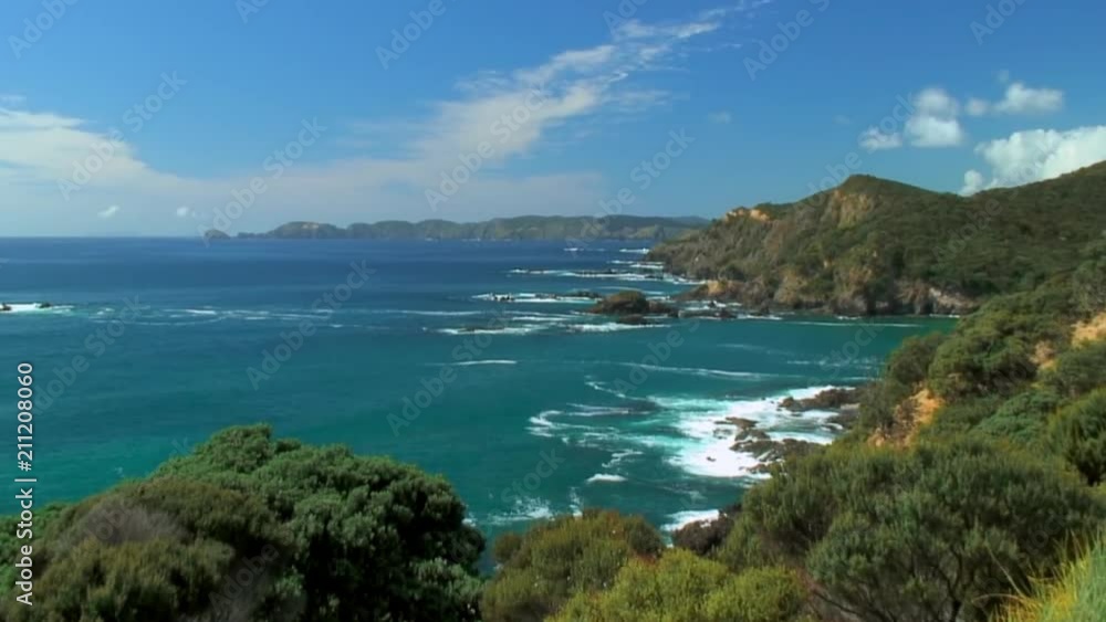 Zoom-in on a Bluffy Coastline of Mimiwhangata Zoom-in on a Bluffy Coastline of Mimiwhangata