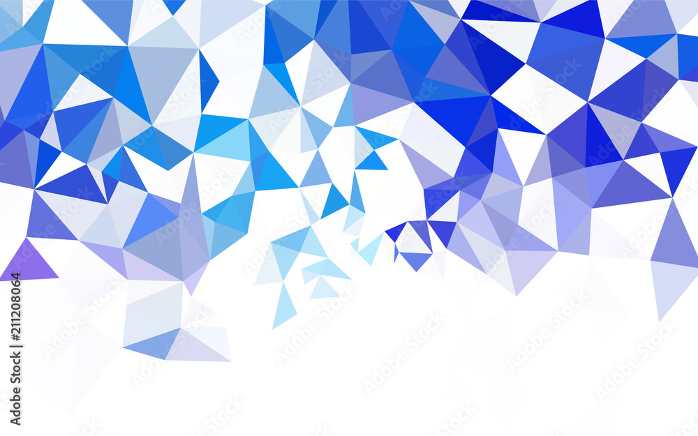 Naklejka premium Dark BLUE vector abstract polygonal template.