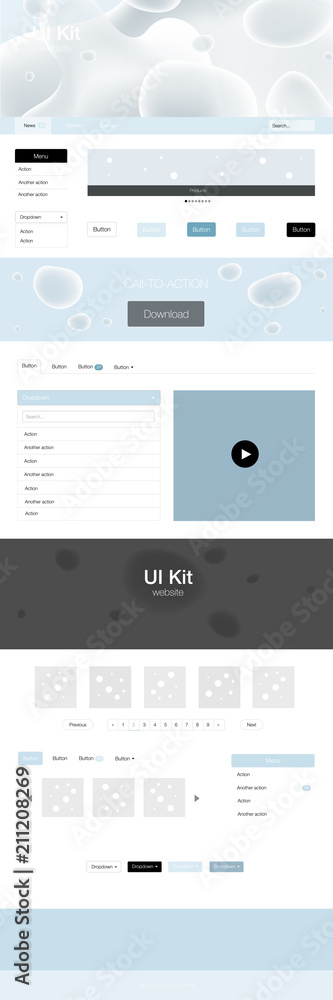 Light BLUE vector style guide with bent lines. Light BLUE vector style guide with bent lines.
