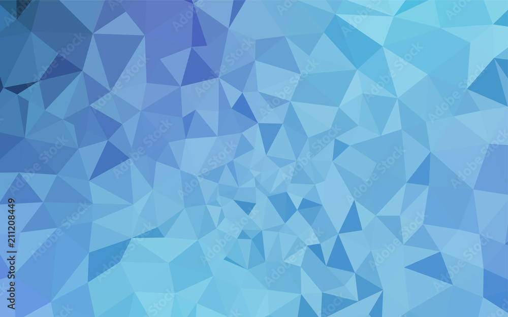 Light BLUE vector gradient triangles template.