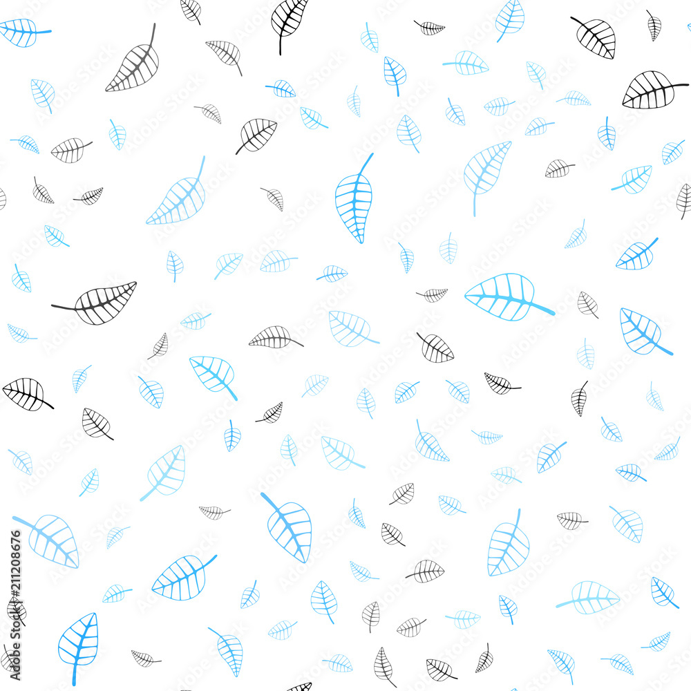 Light BLUE vector seamless doodle bright template. Light BLUE vector seamless doodle bright template.