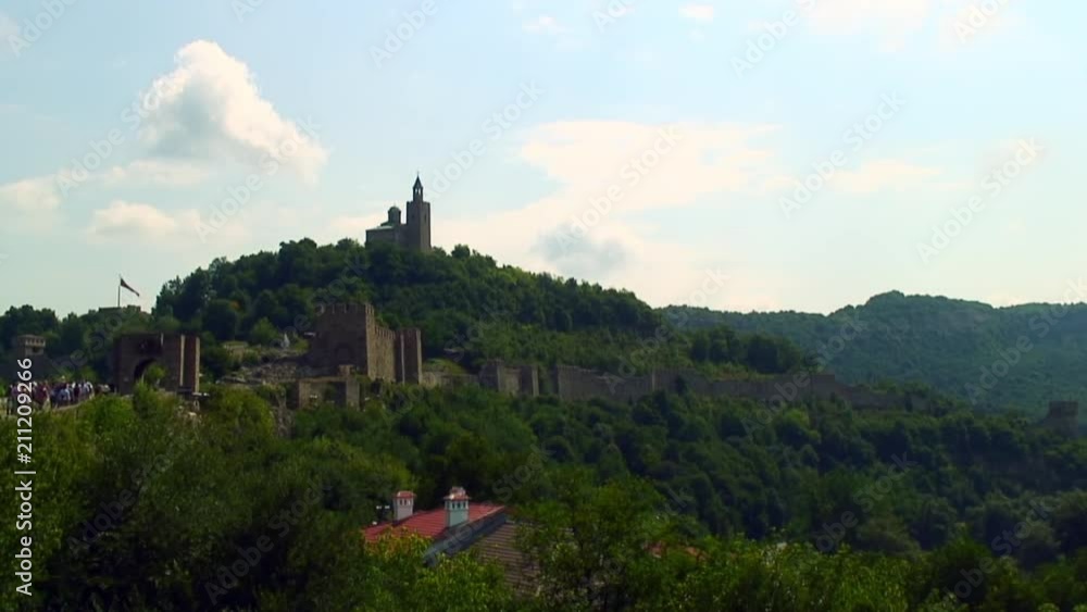 Hilltop Bulgarian Castle Fortress Hilltop Bulgarian Castle Fortress