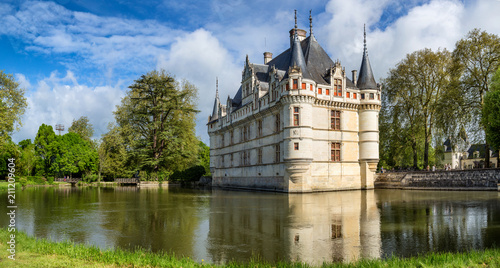 The beautiful chateau at Azay le Rideau in the Loire, France photo