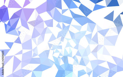 Light Pink, Blue vector abstract polygonal template.
