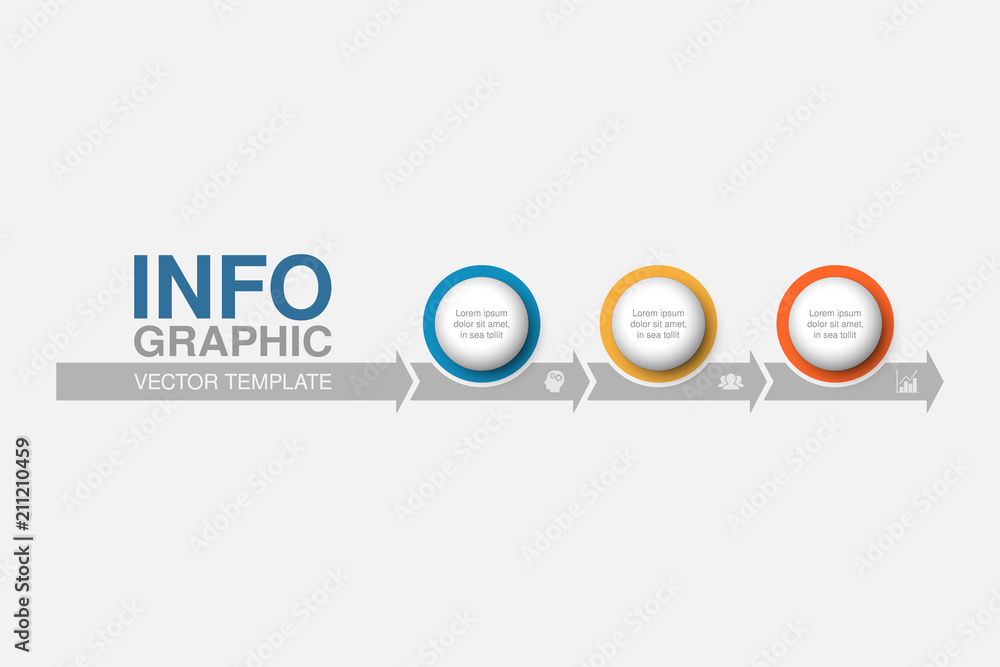 Vector infographic template for diagram, graph, presentation, chart, business concept with 3 options. Vector infographic template for diagram, graph, presentation, chart, business concept with 3 options.