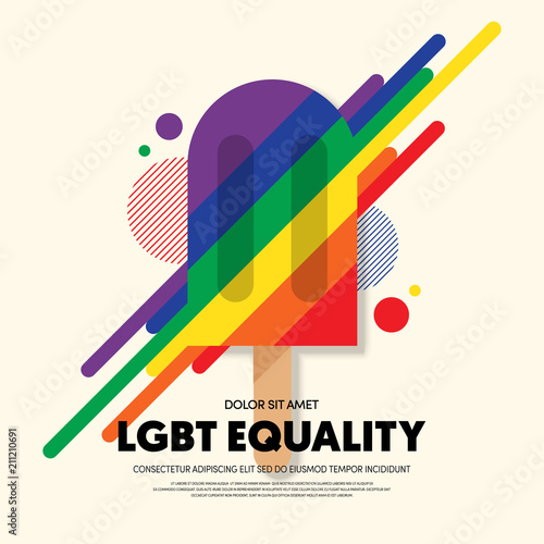 LGBT community poster template background
