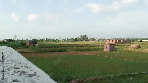 Zoom-In: Poor Countryside Village, India photo