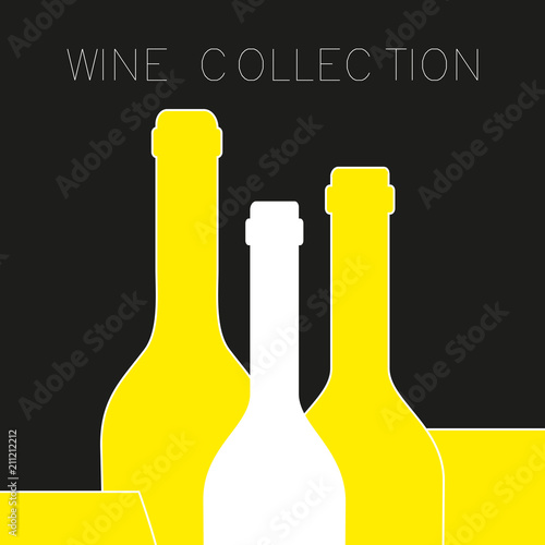 Logo for the wine business. Wine. Grape leaf. Vector logo.