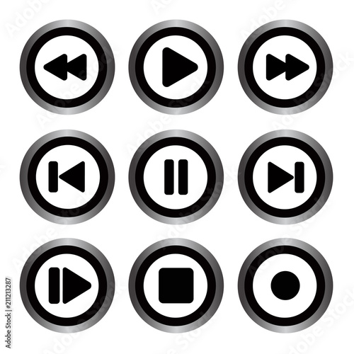 Free Download play icon set - GFXLoad