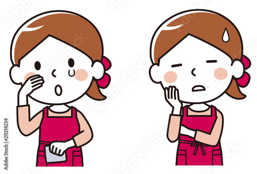 mother crying troubled