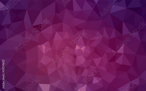 Dark Pink vector abstract polygonal background.