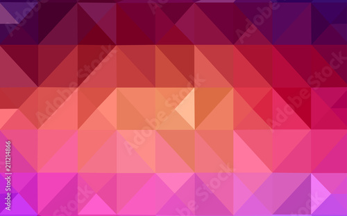 Light Pink, Yellow vector low poly cover.