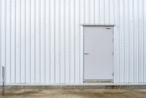 metal sheet pattern with door and background