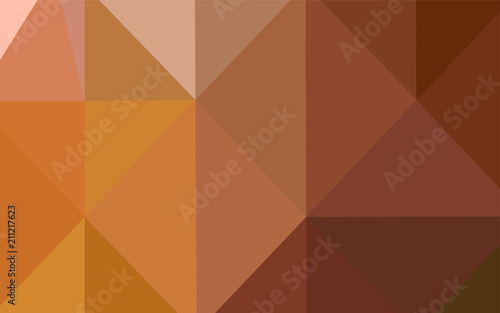 Light Orange vector blurry triangle texture.