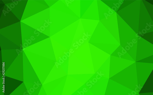 Light Green vector abstract polygonal template.