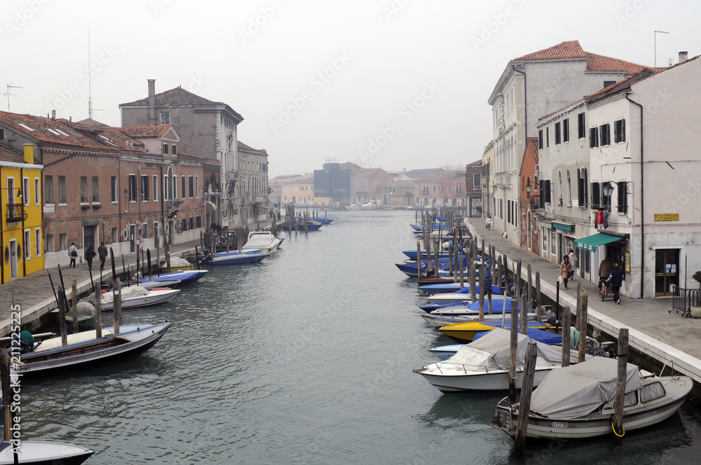Canal, Murano, Venedig, Venetien, Italien