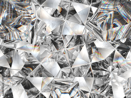 diamond texture closeup and kaleidoscope