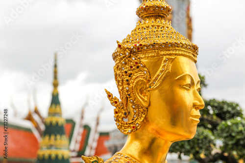 Golden Kinnari statue  at W...