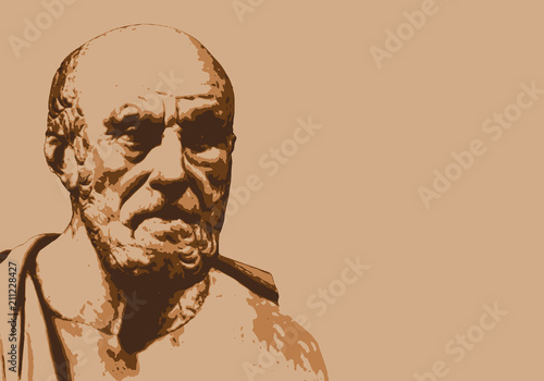 Hippocrate - médecine - portrait - personnage célèbre - personnage - historiq...