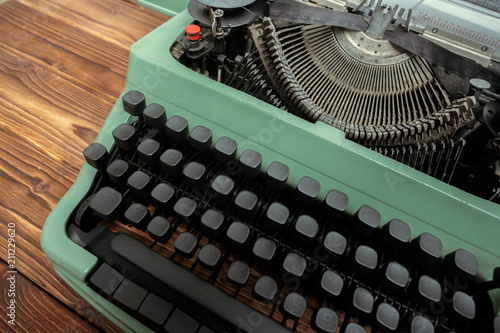 Antique Typewriter. Vintage Typewriter Machine © fotofabrika