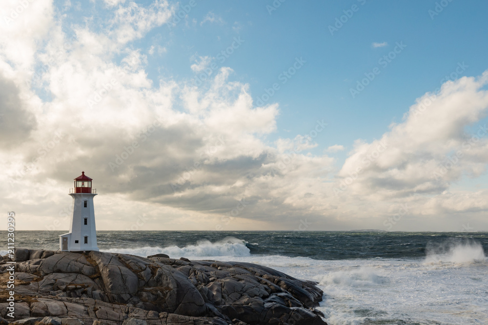 Fotografie Peggys Cove Lighthouse NS Canada
