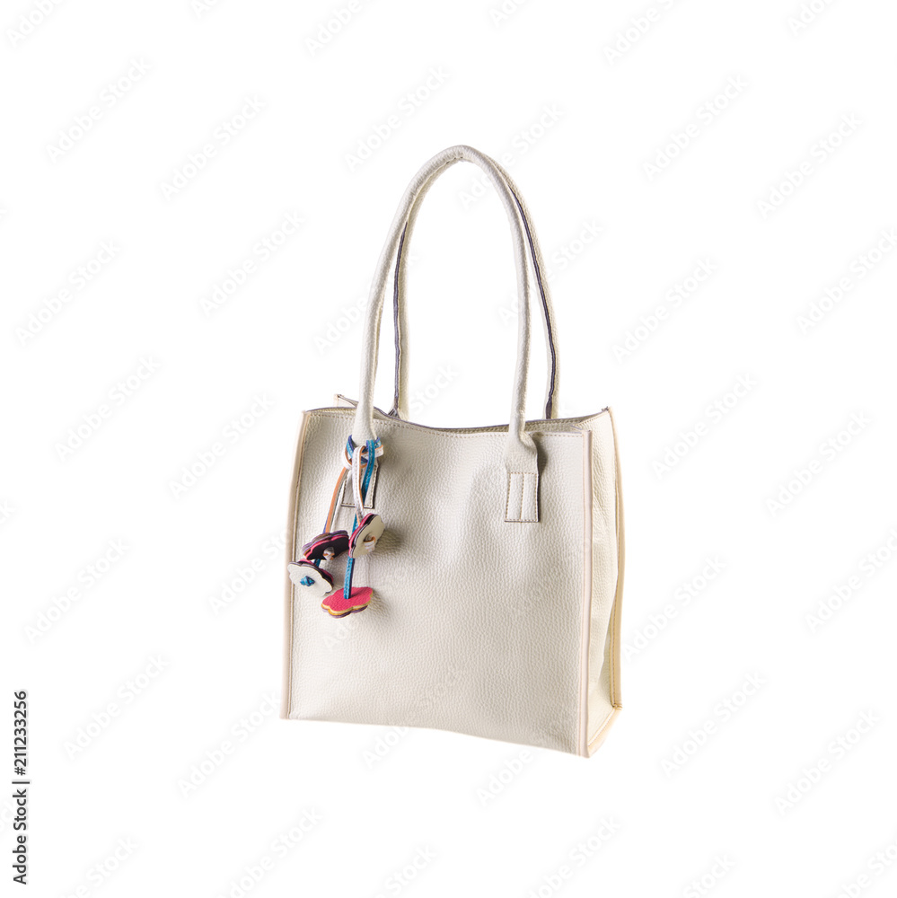 Naklejka premium bag, ladies bag on the white background