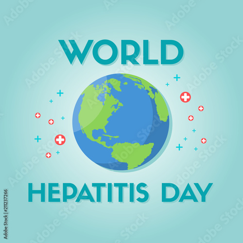 World hepatitis day design background