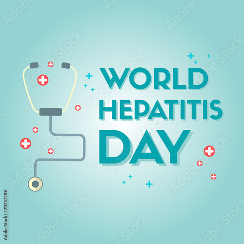 World hepatitis day design background